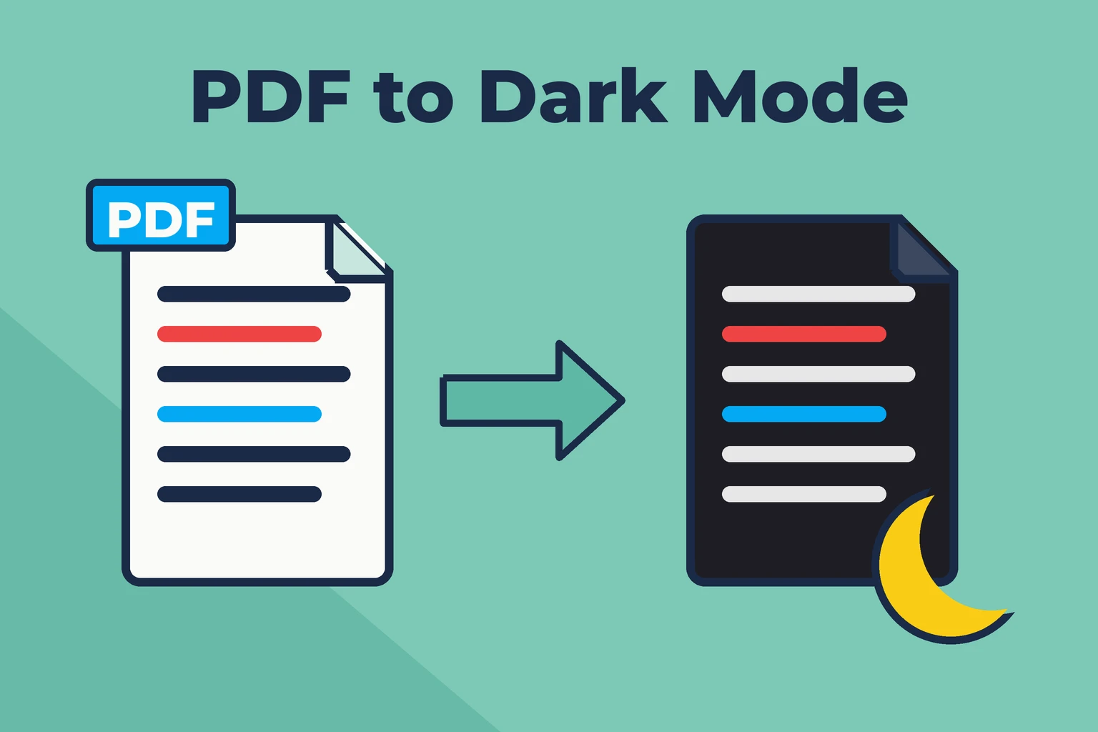 How to convert a PDF to dark mode