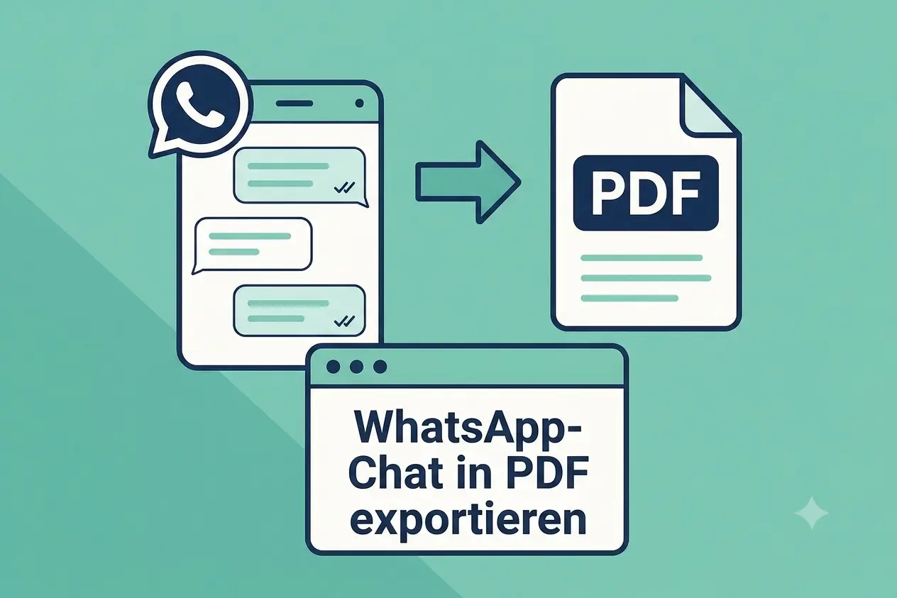 WhatsApp Chat als PDF exportieren